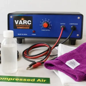 Metal etching machine with manual control system and 220 Volt power supply for permanent etching on all metal products.
