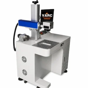 Metal laser engraving machine with 20W laser power and 150 × 150 mm marking area for precision engraving on metal products.